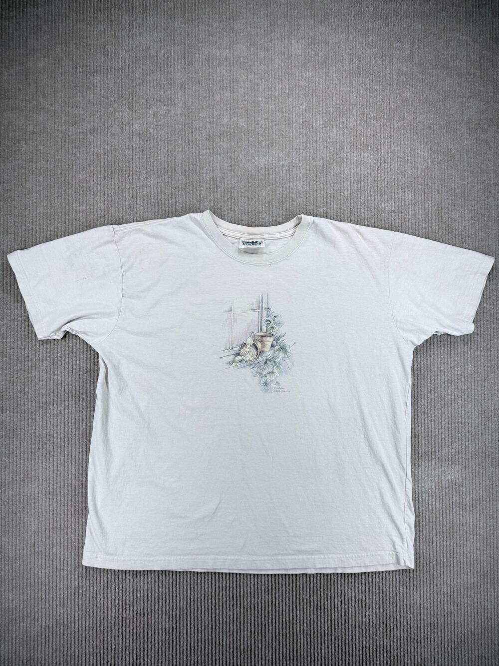 Northern Reflections Bird Nest Graphic T-Shirt Womens L